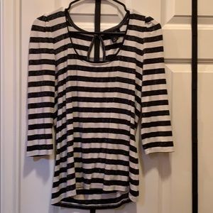 Black and white striped shirt